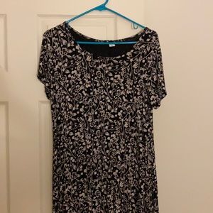 Black and White Flower Dress